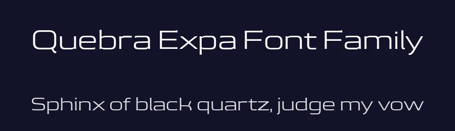 Quebra Expa Font Family by Vanarchiv — Sans Serif Font — thumbnail 2