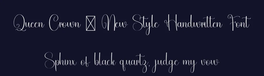 Queen Crown – New Style Handwritten Font by freshtypeink — Script Handwritten Font — thumbnail 2