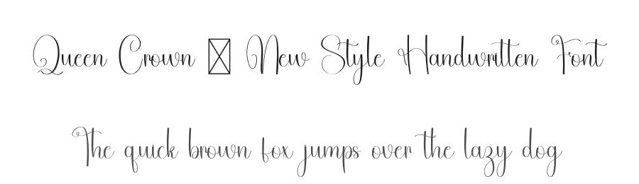 Queen Crown – New Style Handwritten Font by freshtypeink — Script Handwritten Font