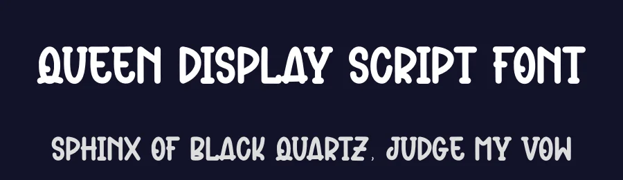 Queen Display Script Font by freshtypeink — Script Handwritten Font — thumbnail 2