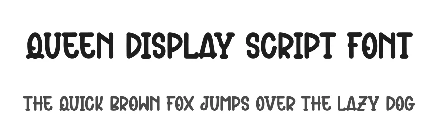 Queen Display Script Font by freshtypeink — Script Handwritten Font
