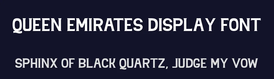 Queen Emirates Display Font by zeenesia studio — Display Font — thumbnail 2