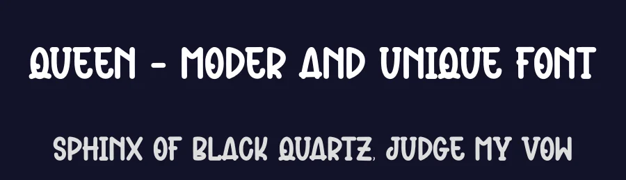 Queen – Moder And Unique Font by andikastudio — Display Font — thumbnail 2