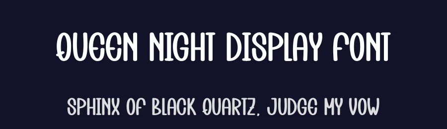 Queen Night Display Font by creativeletter — Display Font — thumbnail 2