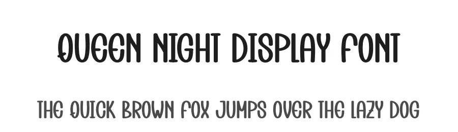Queen Night Display Font by creativeletter — Display Font