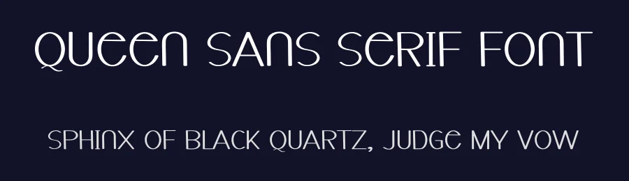Queen Sans Serif Font by freshtypeink — Display Font — thumbnail 2