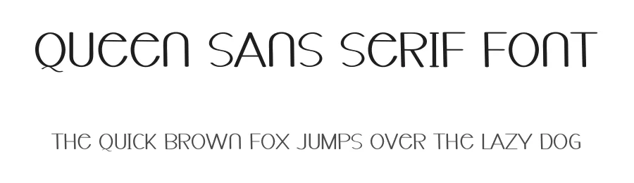 Queen Sans Serif Font by freshtypeink — Display Font