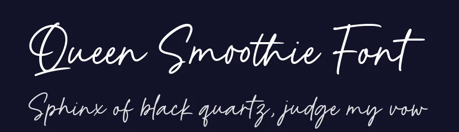 Queen Smoothie Font by Timur type — Script Handwritten Font — thumbnail 2