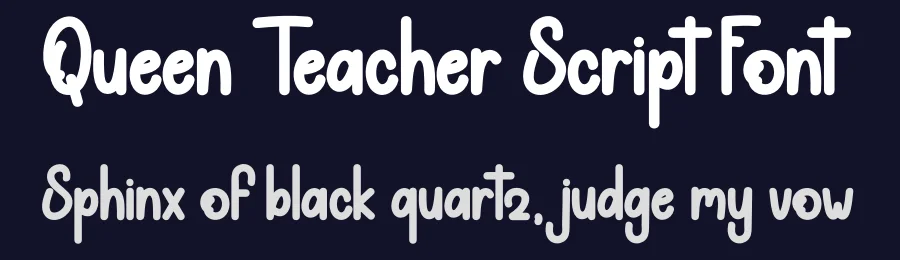 Queen Teacher Script Font by andikastudio — Script Handwritten Font — thumbnail 2