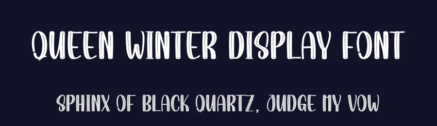 Queen Winter Display Font by creativeletter — Script Handwritten Font — thumbnail 2