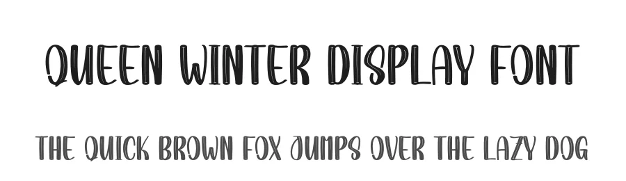 Queen Winter Display Font by creativeletter — Script Handwritten Font