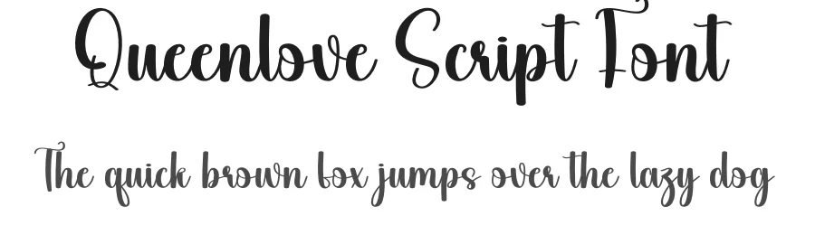 Queenlove Script Font by andikastudio — Script Handwritten Font