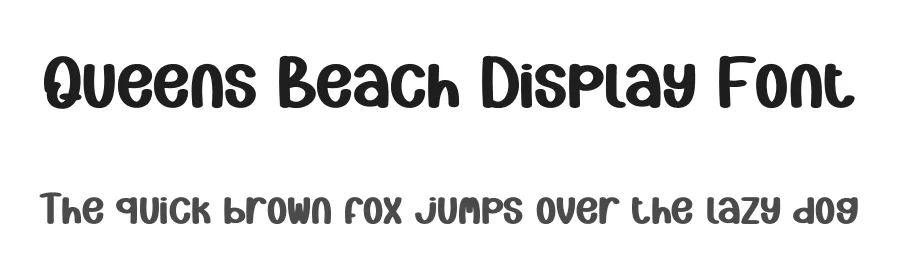 Queens Beach Display Font by creativeletter — Display Font