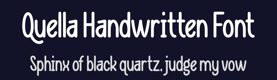 Quella Handwritten Font by Maiko Hatta — Script Handwritten Font — thumbnail 2