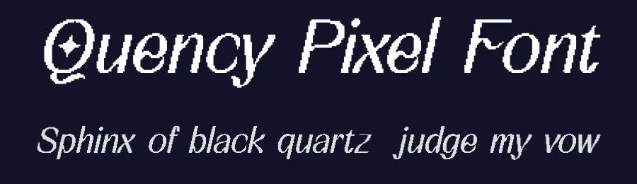 Quency Pixel Font by craftsupplyco — Display Font — thumbnail 2