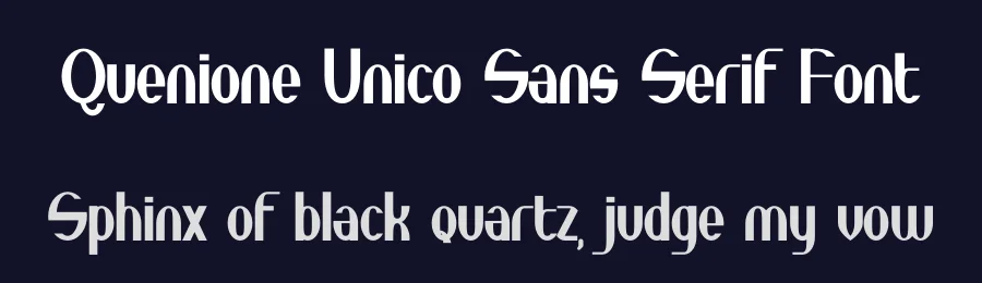 Quenione Unico Sans Serif Font by WNGSTD — Sans Serif Font — thumbnail 2