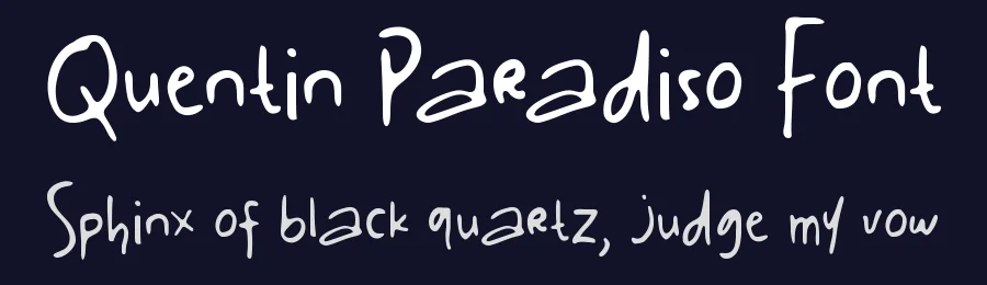 Quentin Paradiso Font by mhdafifersya — Display Font — thumbnail 2