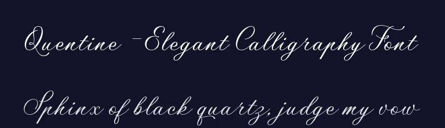 Quentine – Elegant Calligraphy Font by Krisma Graph — Script Handwritten Font — thumbnail 2