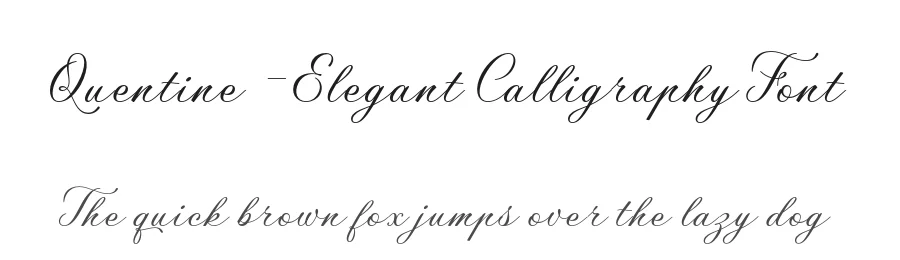 Quentine β Elegant Calligraphy Font by Krisma Graph β Script Handwritten Font