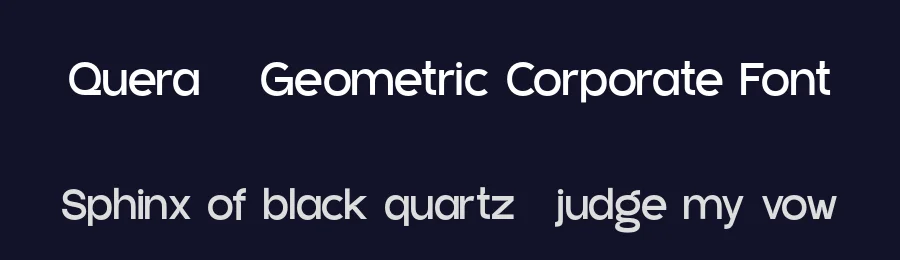 Quera – Geometric Corporate Font by pandekastudio — Decorative Font — thumbnail 2