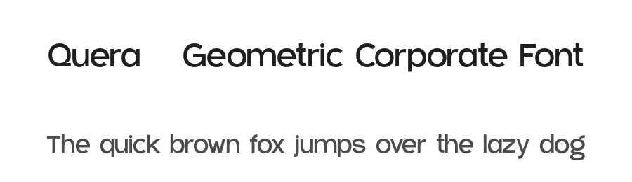 Quera – Geometric Corporate Font by pandekastudio — Decorative Font