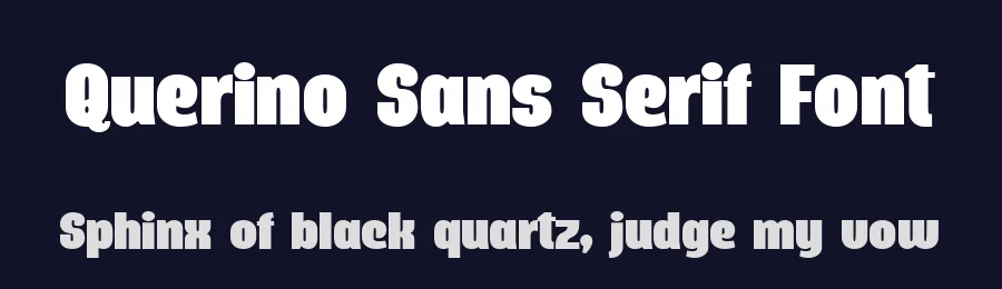 Querino Sans Serif Font by Mans Greback — Sans Serif Font — thumbnail 2