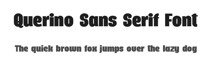 Querino Sans Serif Font by Mans Greback — Sans Serif Font