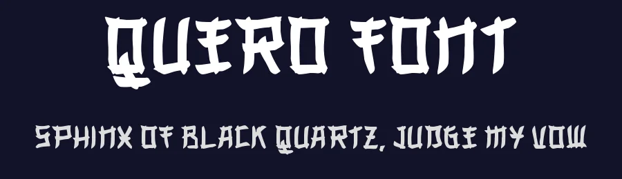 Quero Font by Maiko Hatta — Display Font — thumbnail 2