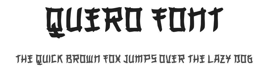 Quero Font by Maiko Hatta — Display Font