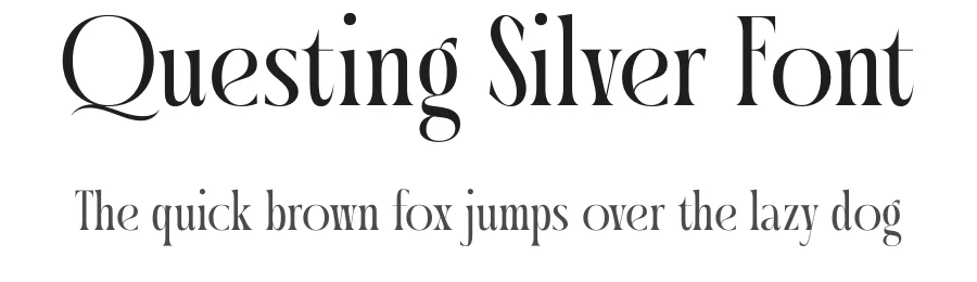 Questing Silver Font by timelesstype.co — Display Font