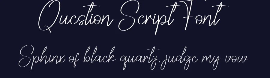 Question Script Font by creativeletter — Script Handwritten Font — thumbnail 2