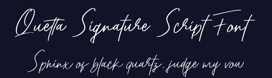 Quetta Signature Script Font by GlyphStyle — Script Handwritten Font — thumbnail 2