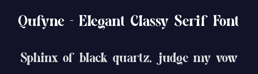 Qufyne – Elegant Classy Serif Font by ErmediaStudio — Display Font — thumbnail 2