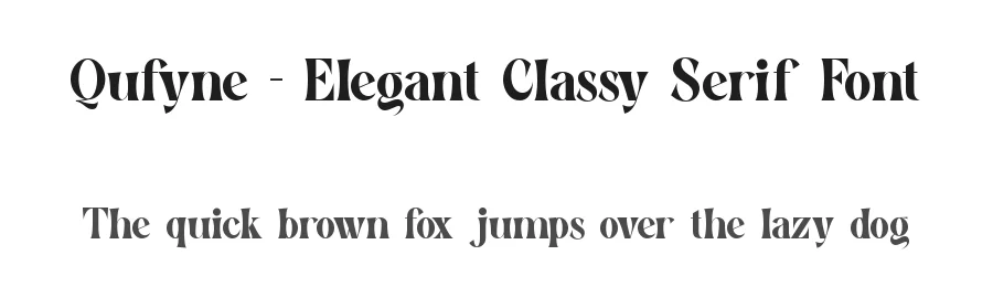 Qufyne – Elegant Classy Serif Font by ErmediaStudio — Display Font