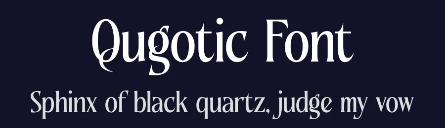 Qugotic Font by timelesstype.co — Serif Font — thumbnail 2