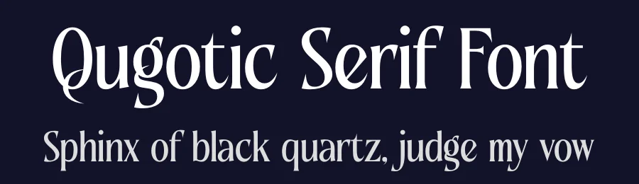 Qugotic Serif Font by timelesstype.co — Display Font — thumbnail 2