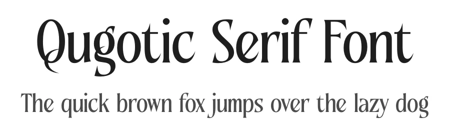Qugotic Serif Font by timelesstype.co — Display Font