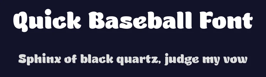 Quick Baseball Font by Nirmana Visual — Display Font — thumbnail 2