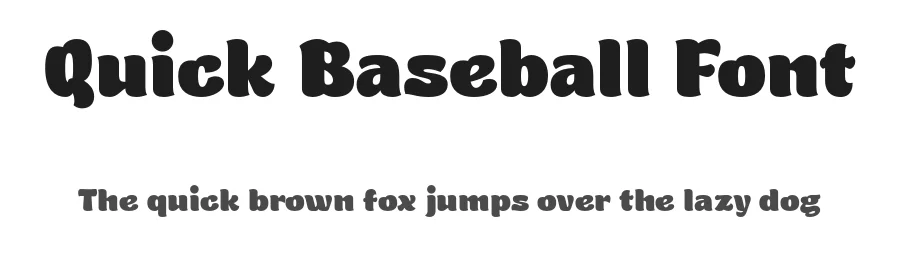 Quick Baseball Font by Nirmana Visual — Display Font