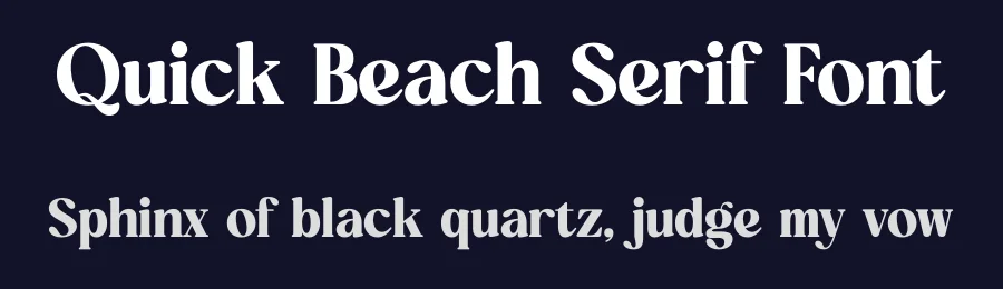 Quick Beach Serif Font by timelesstype.co — Serif Font — thumbnail 2