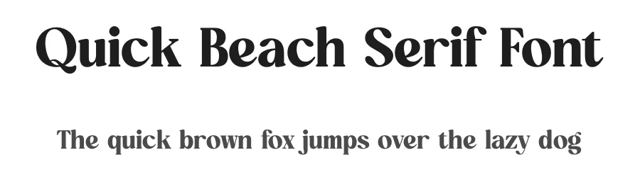 Quick Beach Serif Font by timelesstype.co — Serif Font