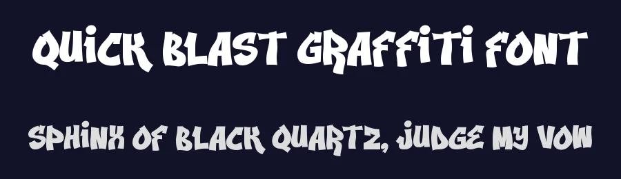 Quick Blast Graffiti Font by TokoPress — Decorative Font — thumbnail 2