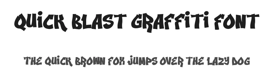 Quick Blast Graffiti Font by TokoPress — Decorative Font