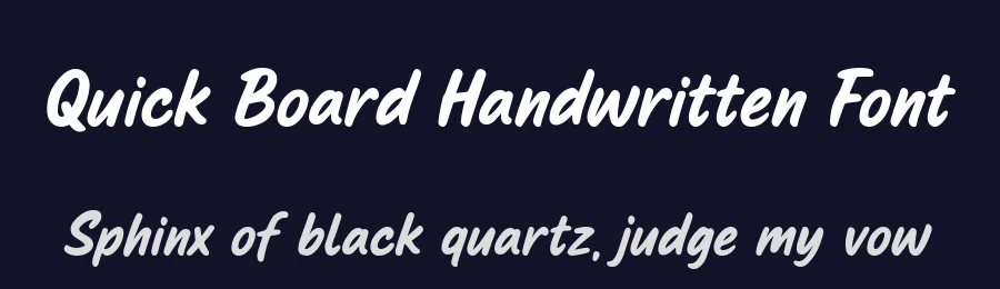 Quick Board Handwritten Font by syauqistudio — Display Font — thumbnail 2