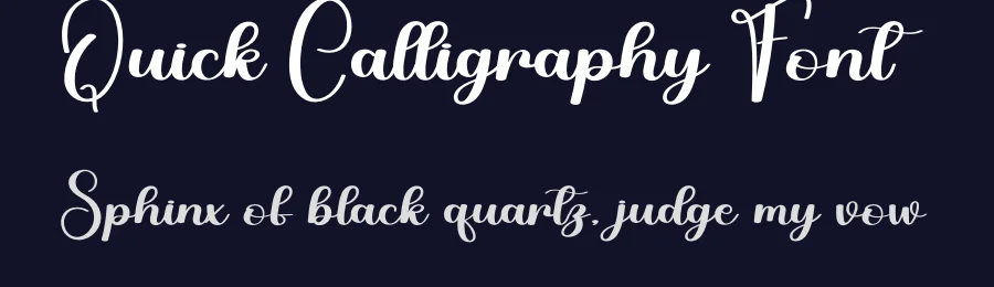Quick Calligraphy Font by creativeletter — Script Handwritten Font — thumbnail 2