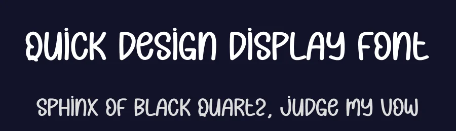 Quick Design Display Font by andikastudio — Display Font — thumbnail 2