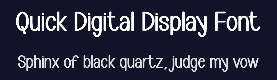 Quick Digital Display Font by andikastudio — Display Font — thumbnail 2