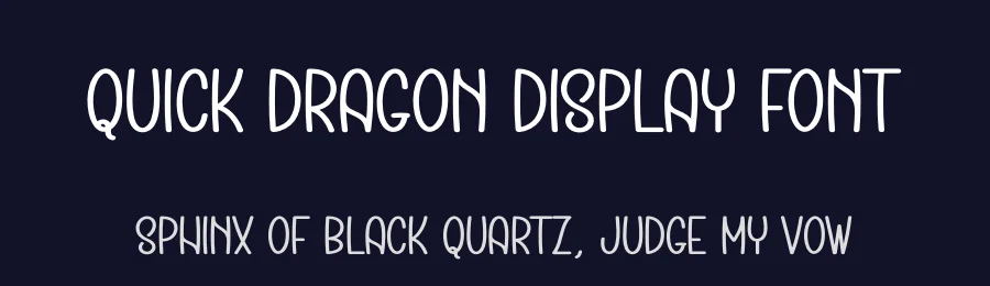 Quick Dragon Display Font by andikastudio — Display Font — thumbnail 2
