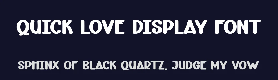 Quick Love Display Font by andikastudio — Display Font — thumbnail 2