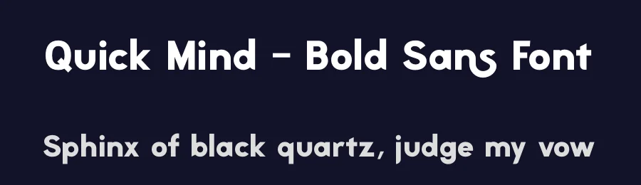 Quick Mind – Bold Sans Font by timelesstype.co — Display Font — thumbnail 2